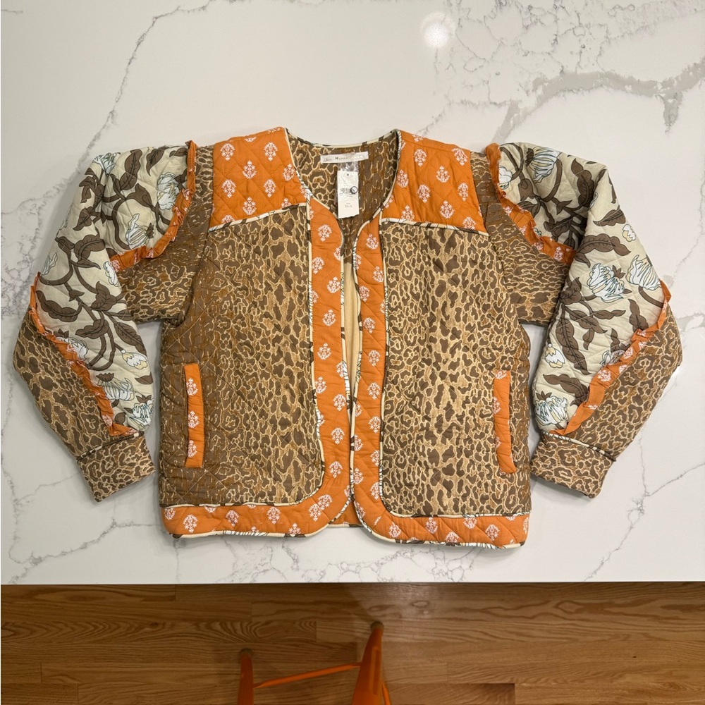 Anthropologie Multicolor Patchwork Jacket - image 1